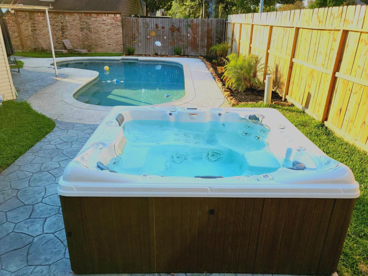 1976Houstongem Luminous Pvtpool & Hottub Dt20Mins For Lrg Families 6Beds 2Bath Villa Eksteriør bilde