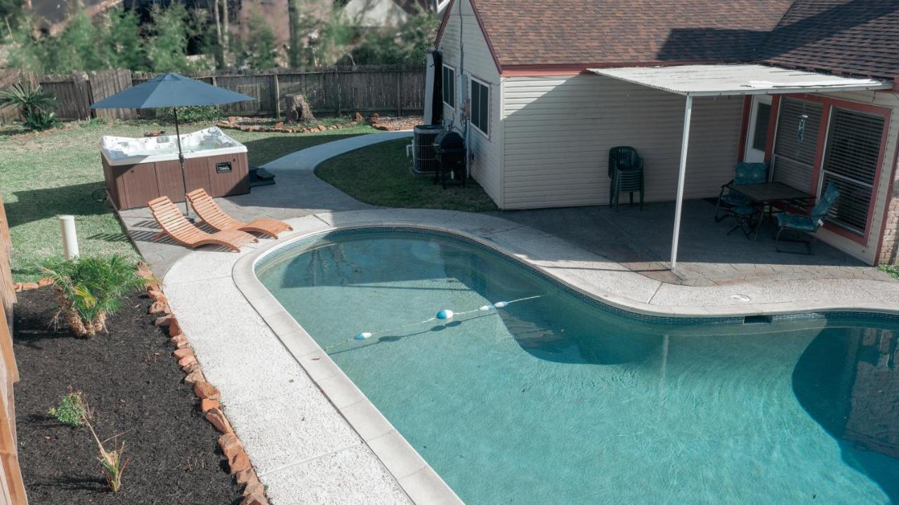 1976Houstongem Luminous Pvtpool & Hottub Dt20Mins For Lrg Families 6Beds 2Bath Villa Eksteriør bilde